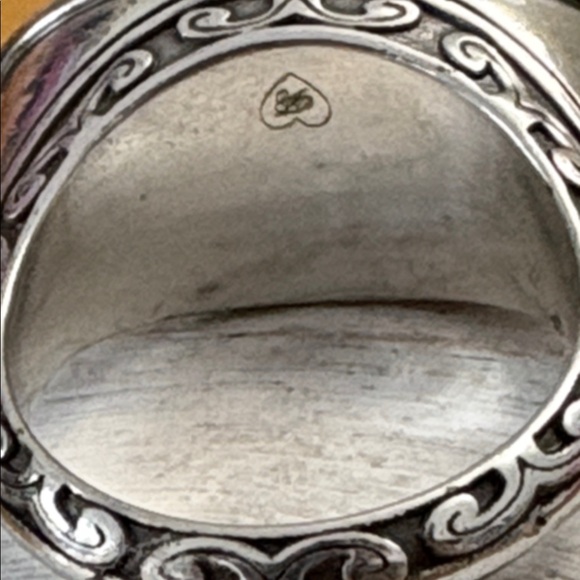 Brighton Crystal Voyage Swarovski Cocktail Ring Size 7.75 Silver Plated EUC - Picture 12 of 13